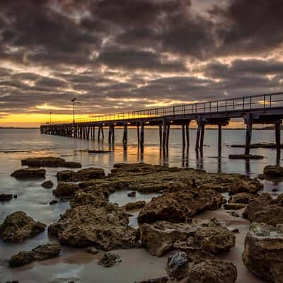 The Robe Jetty sunrise, Robe, South Australia, Australia