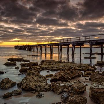 The Robe Jetty sunrise, Robe, South Australia, Australia