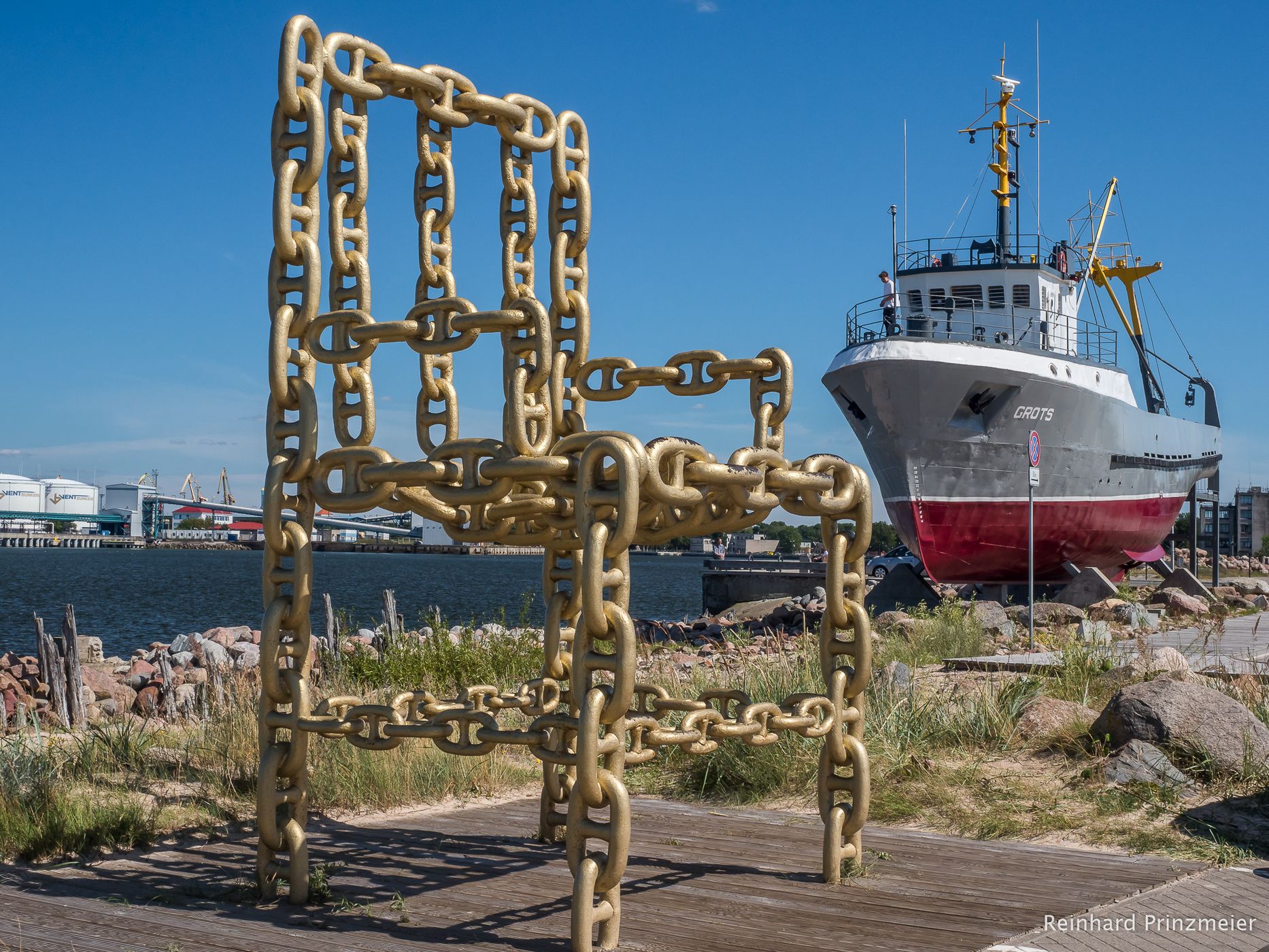 Ventspils Golden Chain Chair, Latvia