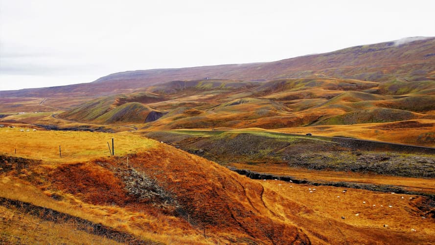 View on 939 road of Iceland