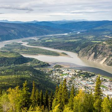 View over Dawson City, Canada