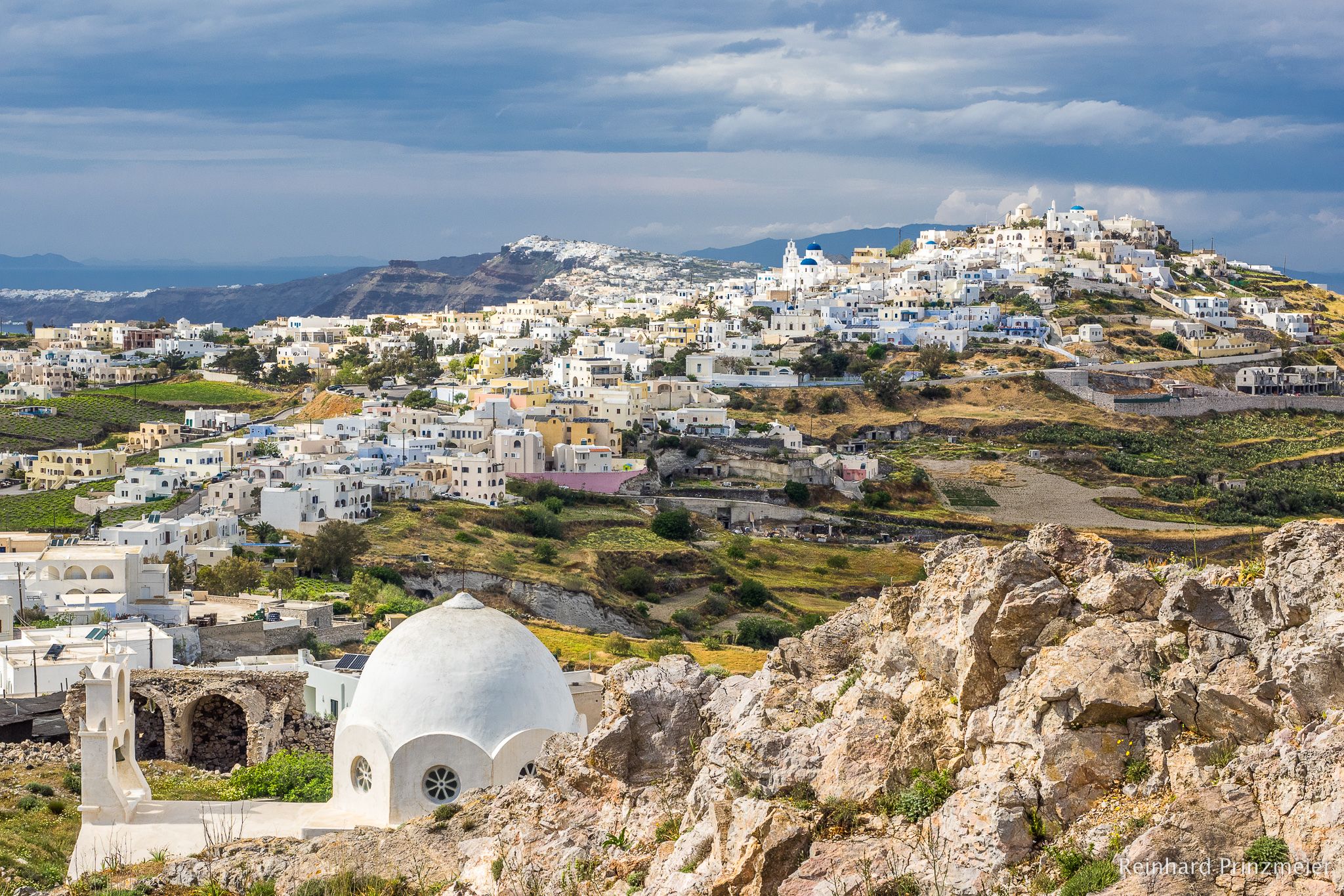 View over Pyrgos, Greece