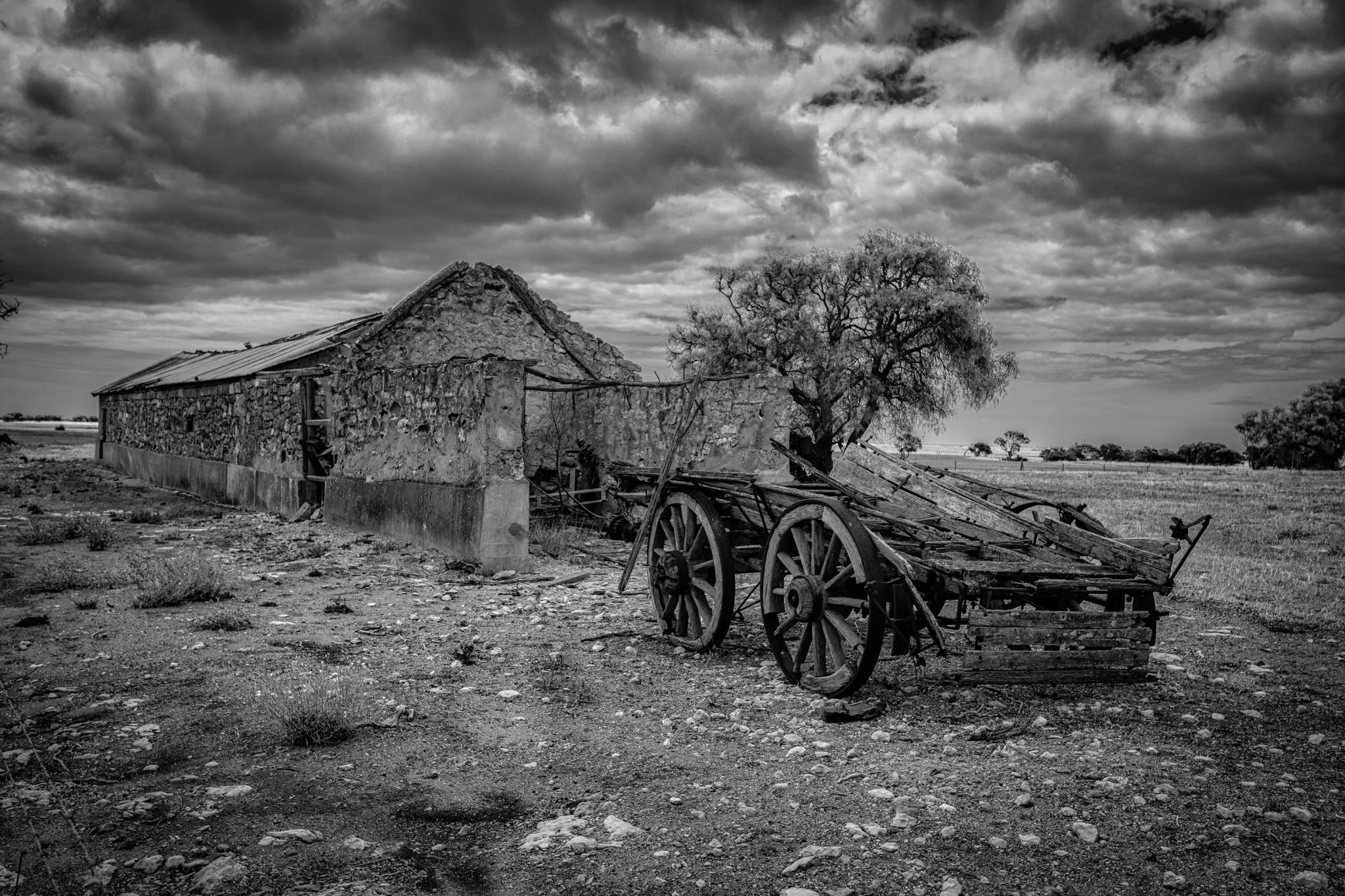Wagon & Shed, Corny Point , Yorke Peninsula, Australia