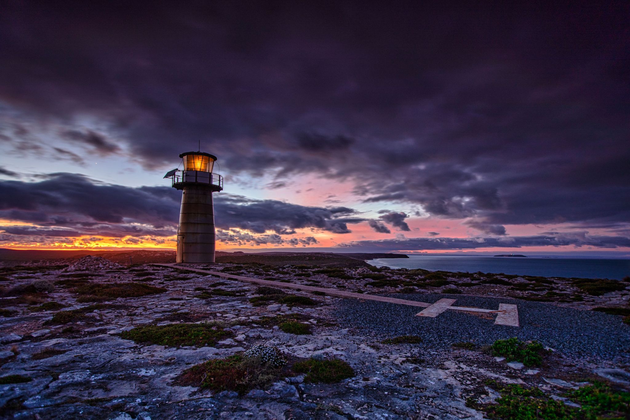 West Cape Lighthouse, Pano, Yorke Peninsula, Australia