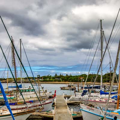 Boats in the harbour, Apollo Bay, Victoria, Australia