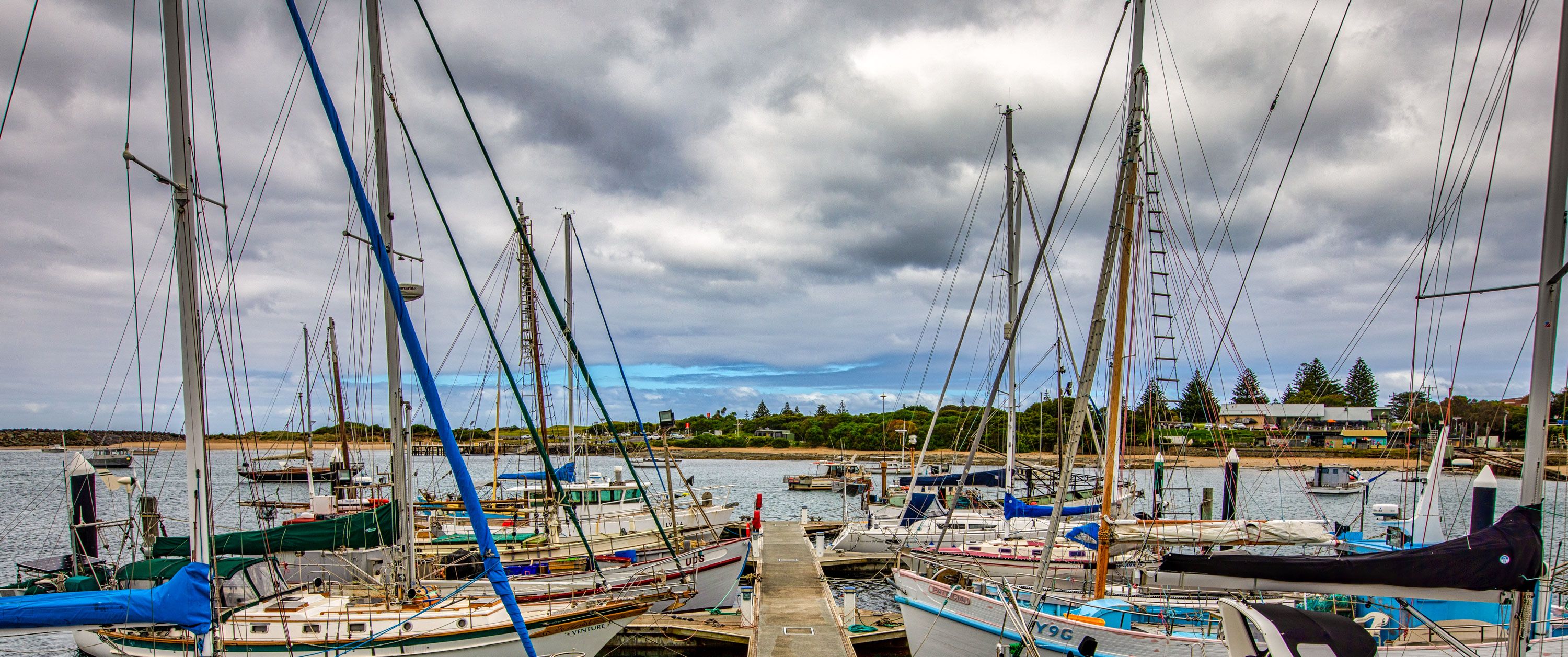 Boats in the harbour, Apollo Bay, Victoria, Australia