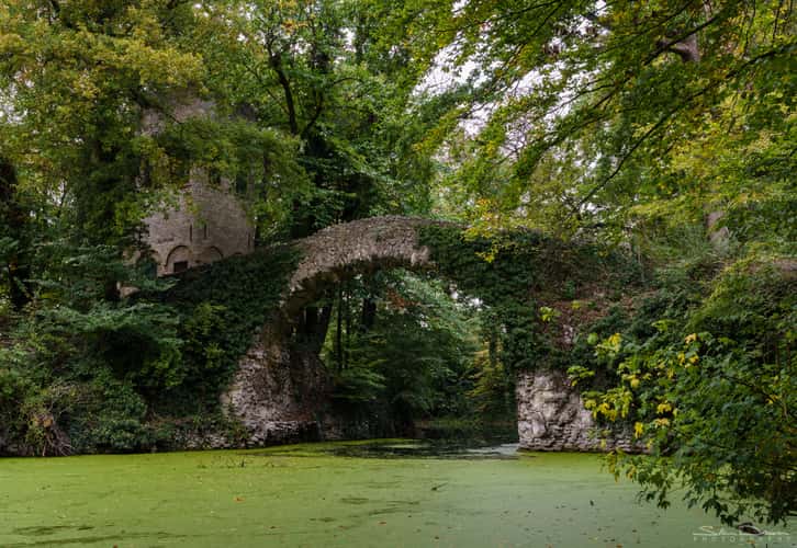 Bridge in Boekenberg park.