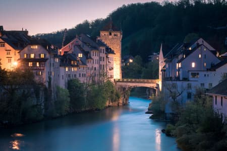Bridge over the Aare river