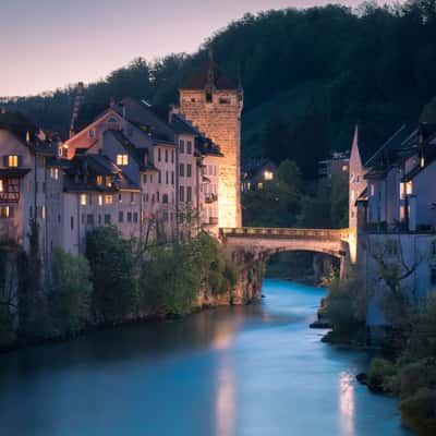 Bridge over the Aare river, Switzerland