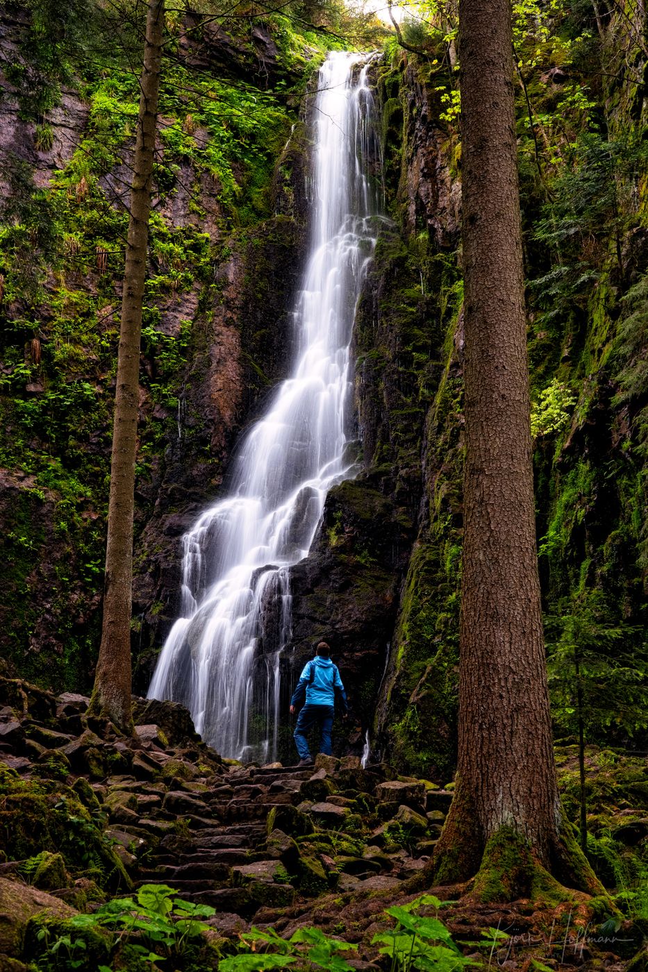 Burgbach Waterfall, Black Forest, Germany