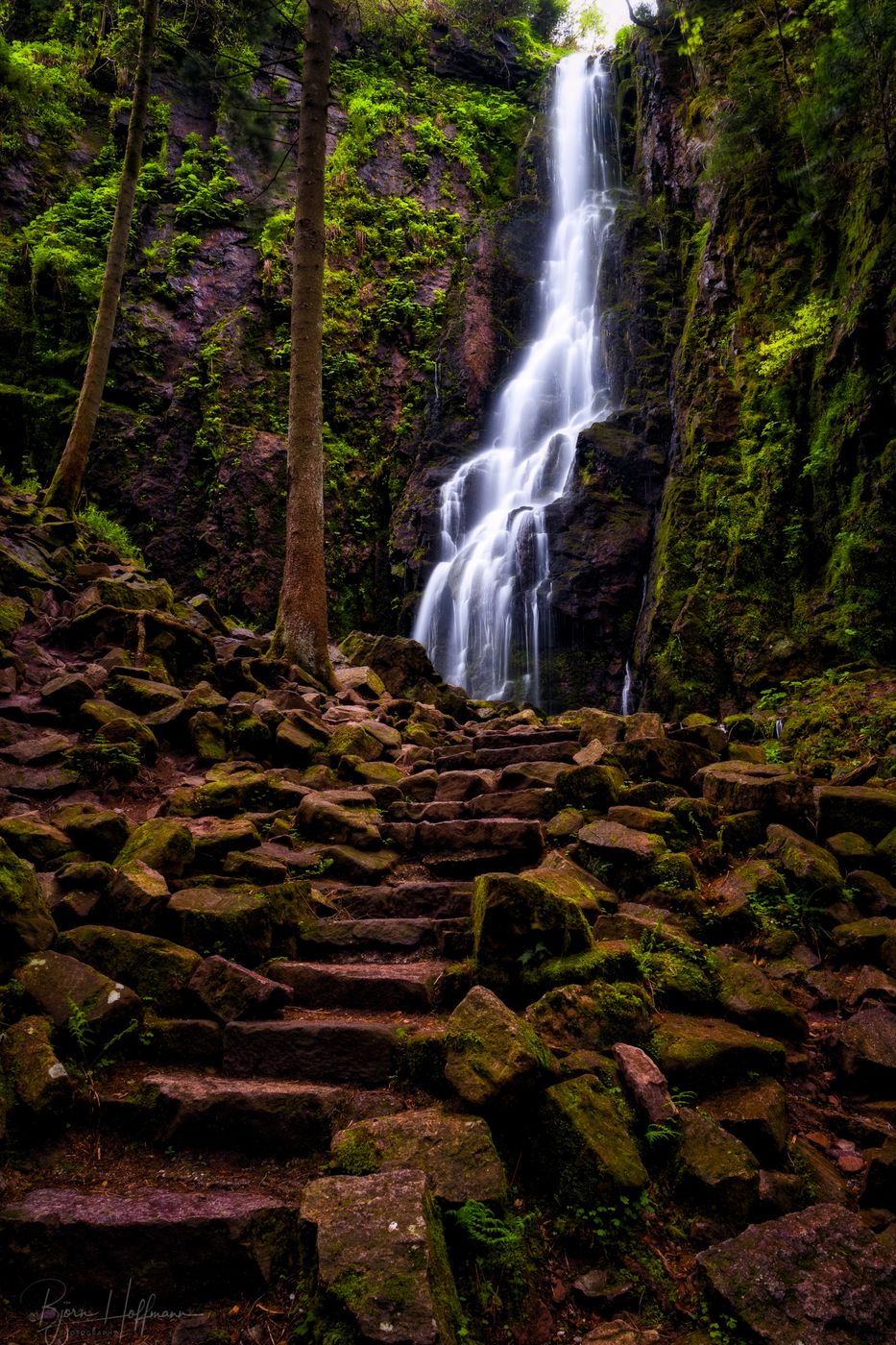 Burgbach Waterfall, Black Forest, Germany
