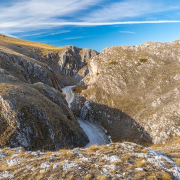 Canyon at Campo Imperatore, Italy