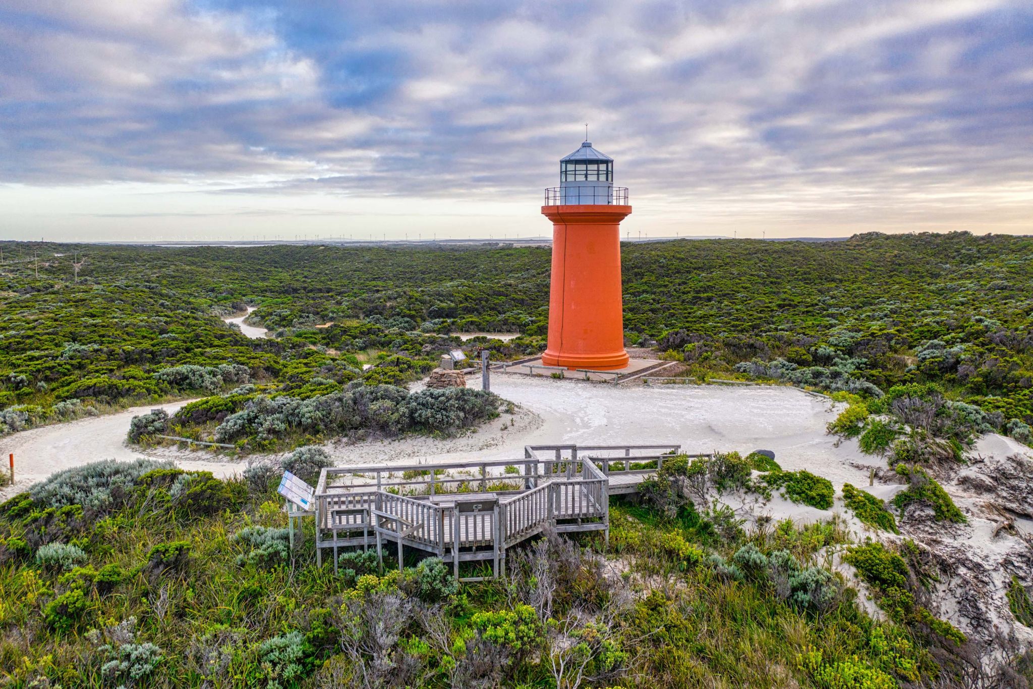 Cape Banks Lighthouse drone,South Australia, Australia