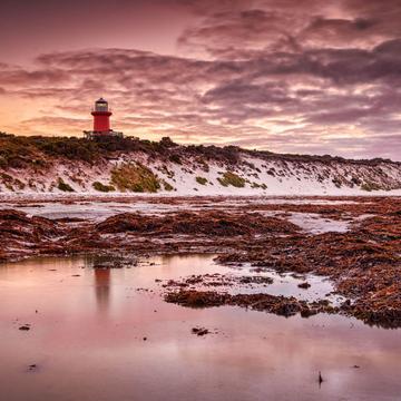 Cape Banks Lighthouse reflection ,South Australia, Australia