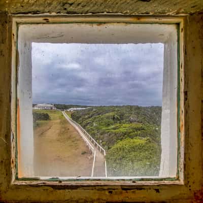 Cape Otway Lighthouse window, Cape Otway, Victoria, Australia