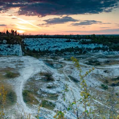 Chalk Pit at Sunset, United Kingdom