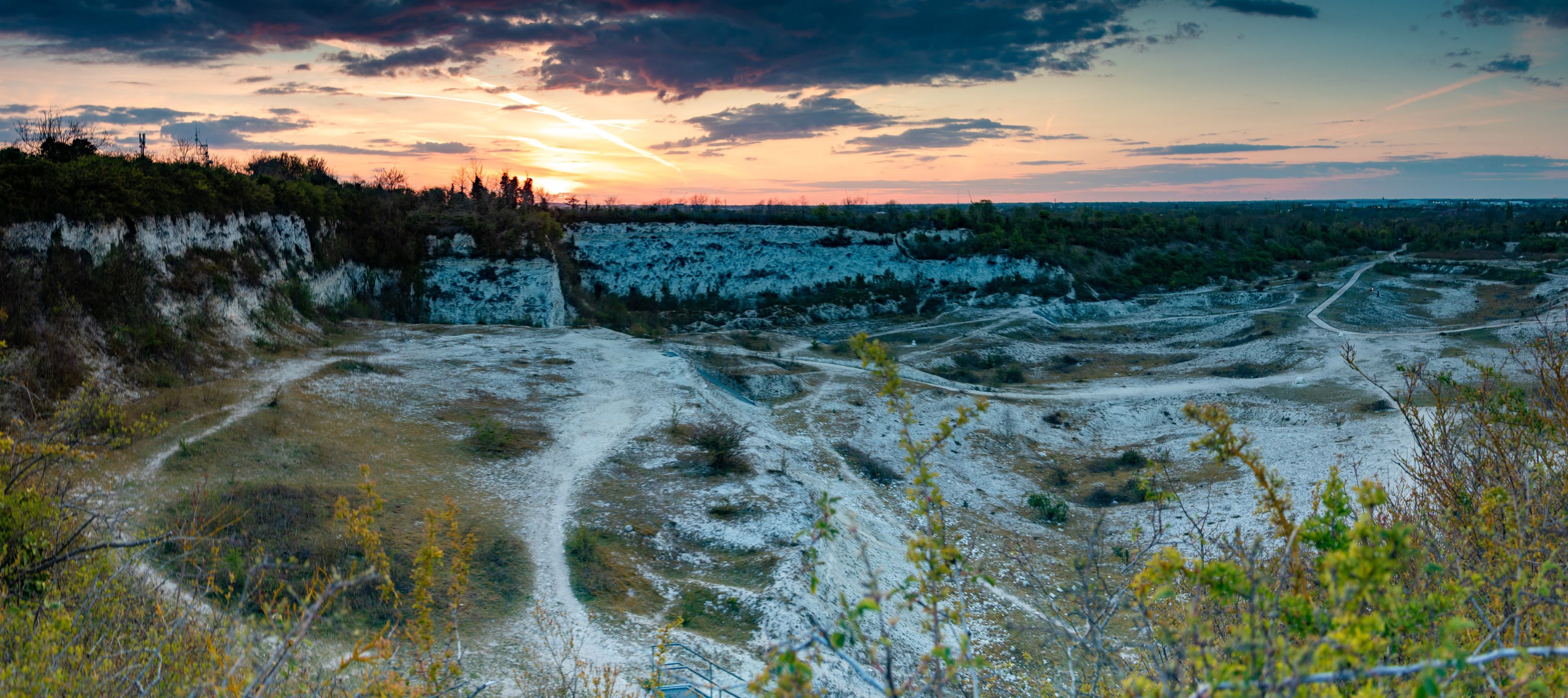 Chalk Pit at Sunset, United Kingdom