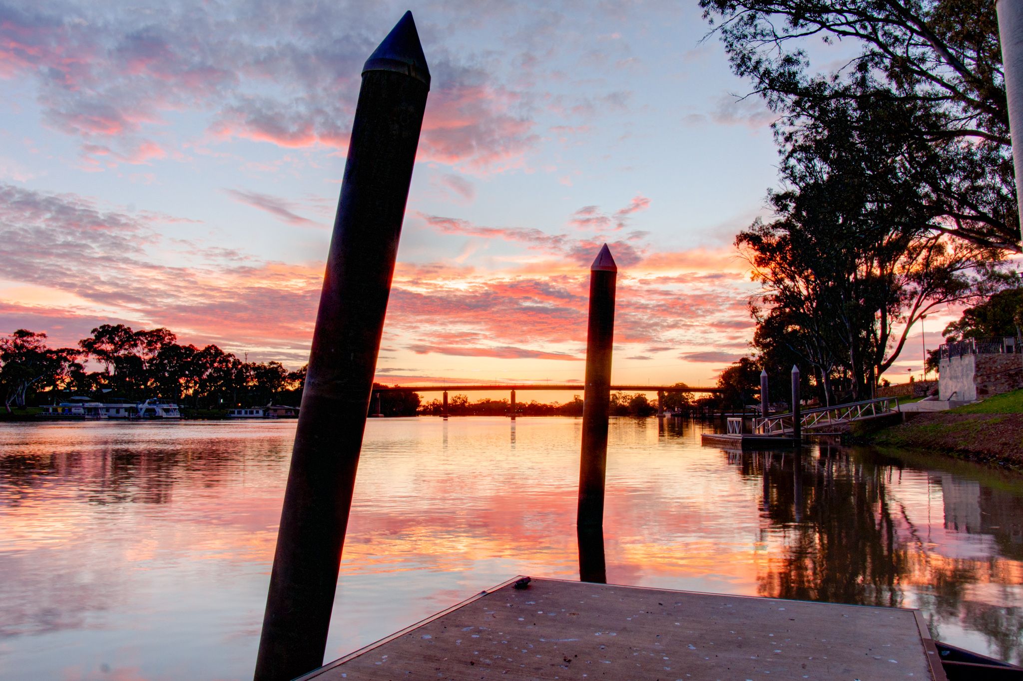 Dock at Berri, Australia