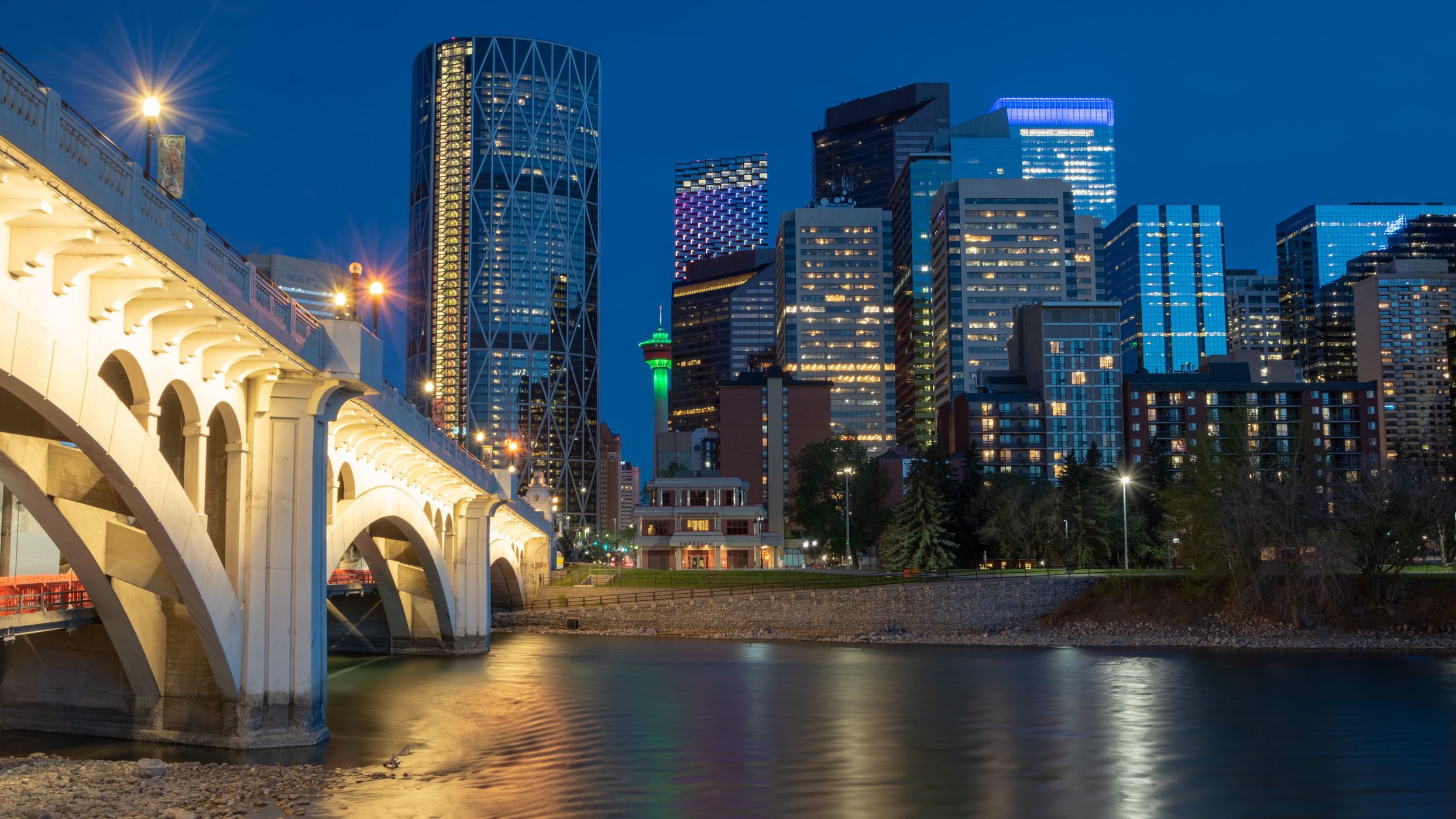 Downtown Calgary - From Centre Street Bridge, Canada