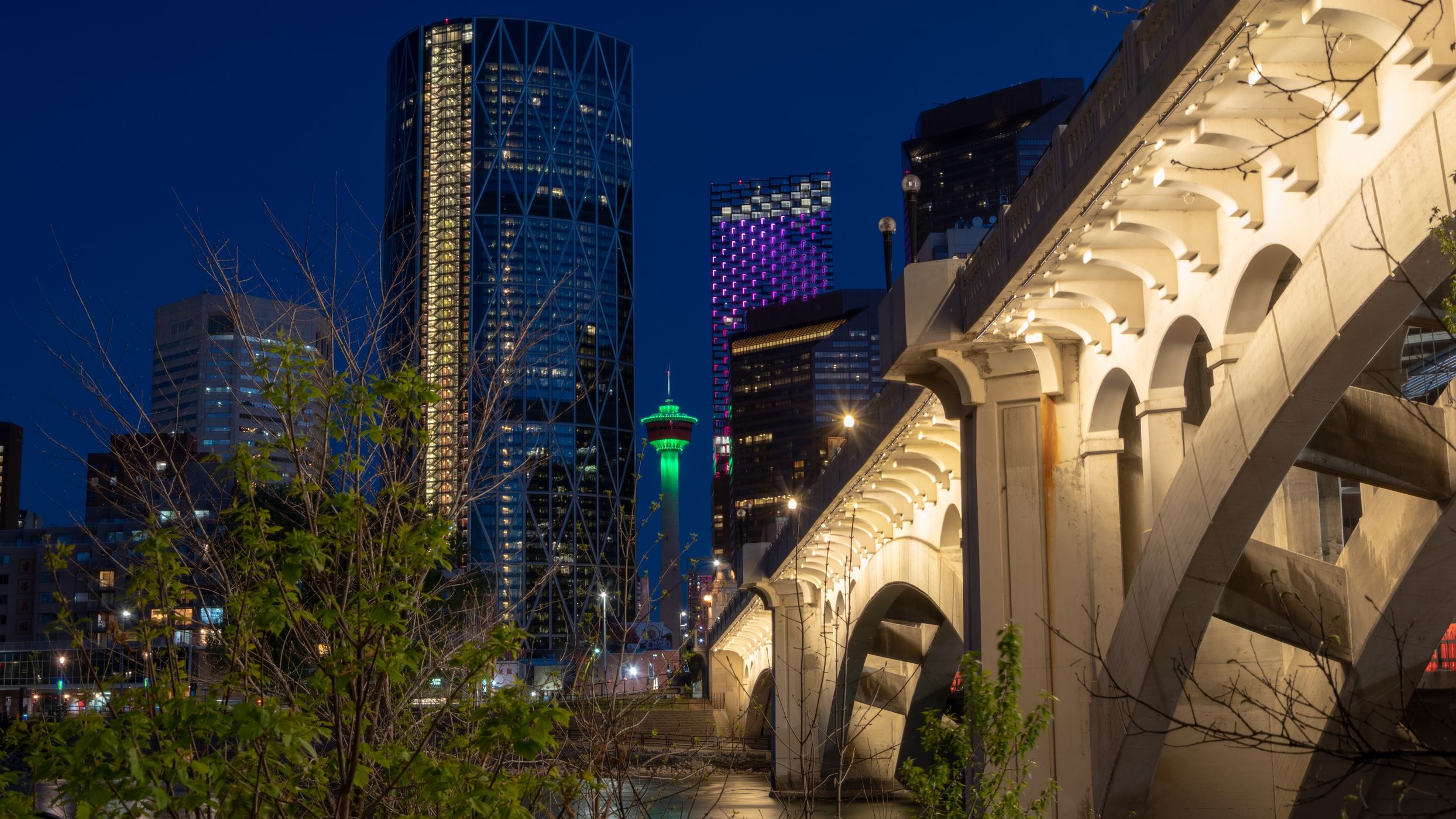 Downtown Calgary - From Centre Street Bridge, Canada