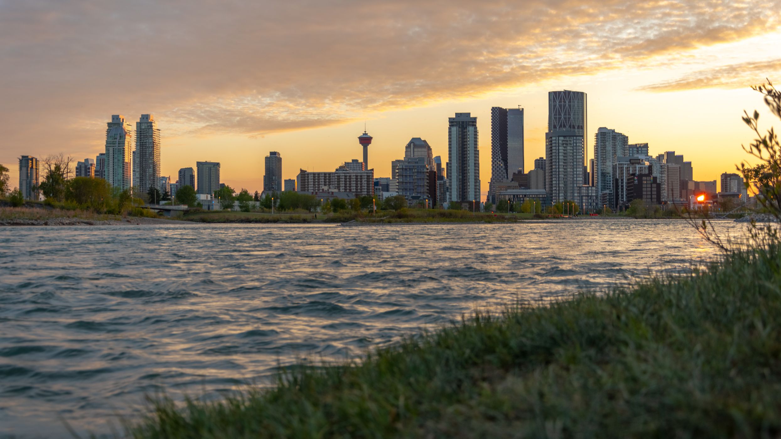 Downtown Calgary from St. Patrick's Island, Canada