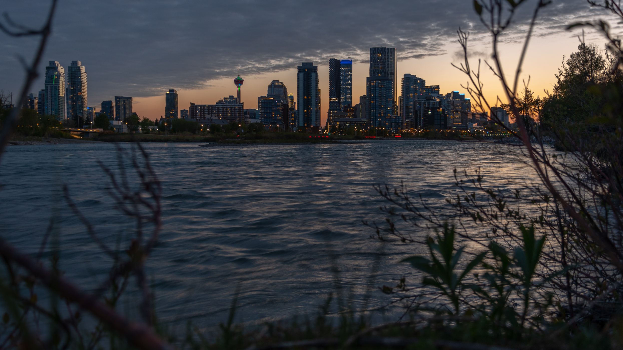 Downtown Calgary from St. Patrick's Island, Canada