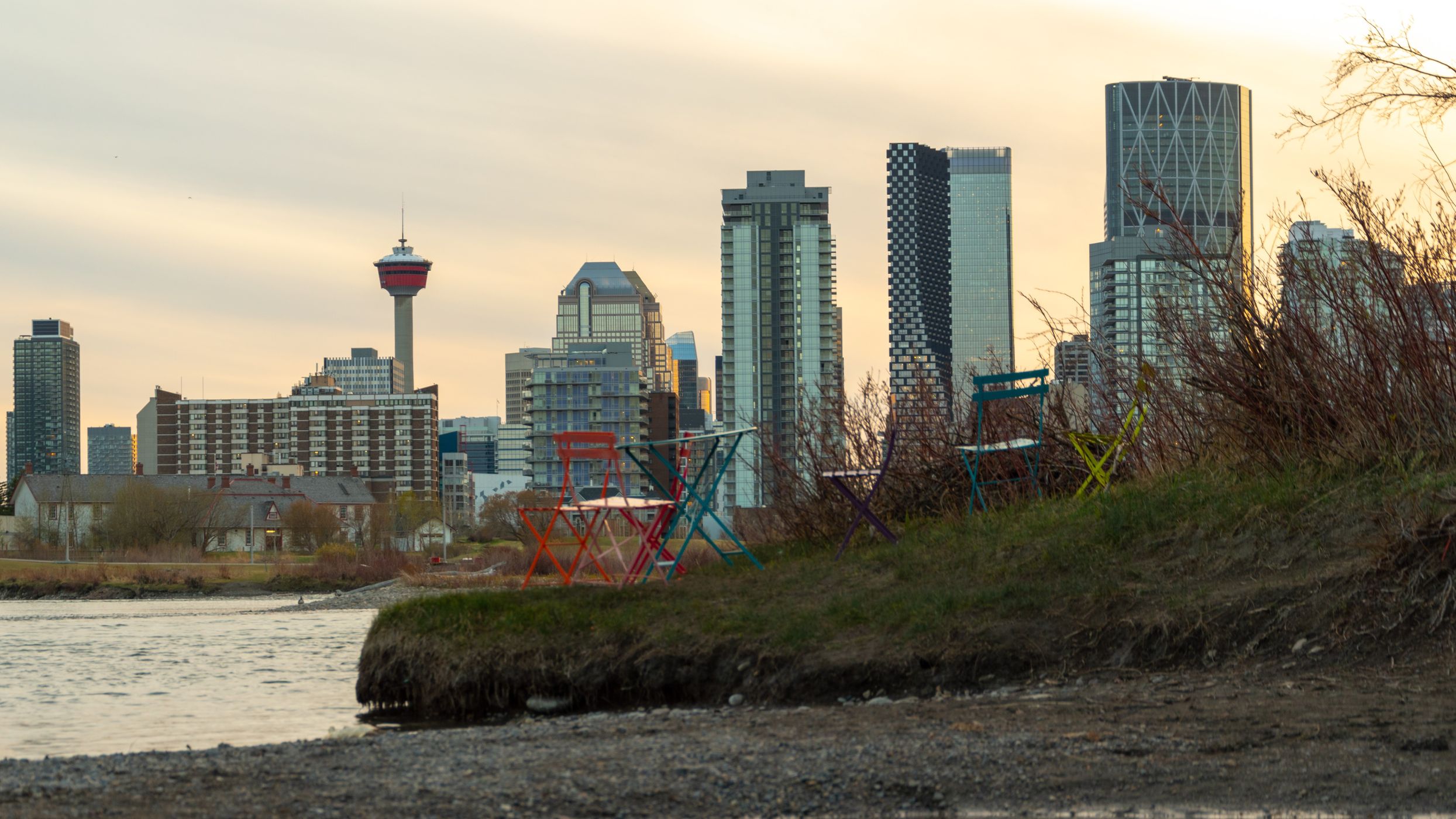 Downtown Calgary from St. Patrick's Island, Canada