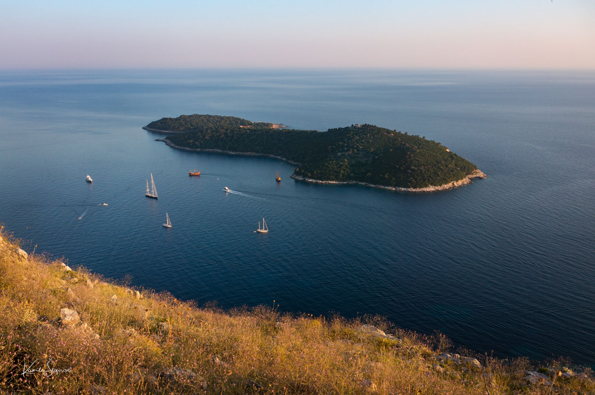 Dubrovnik view from Mount Srđ, Croatia