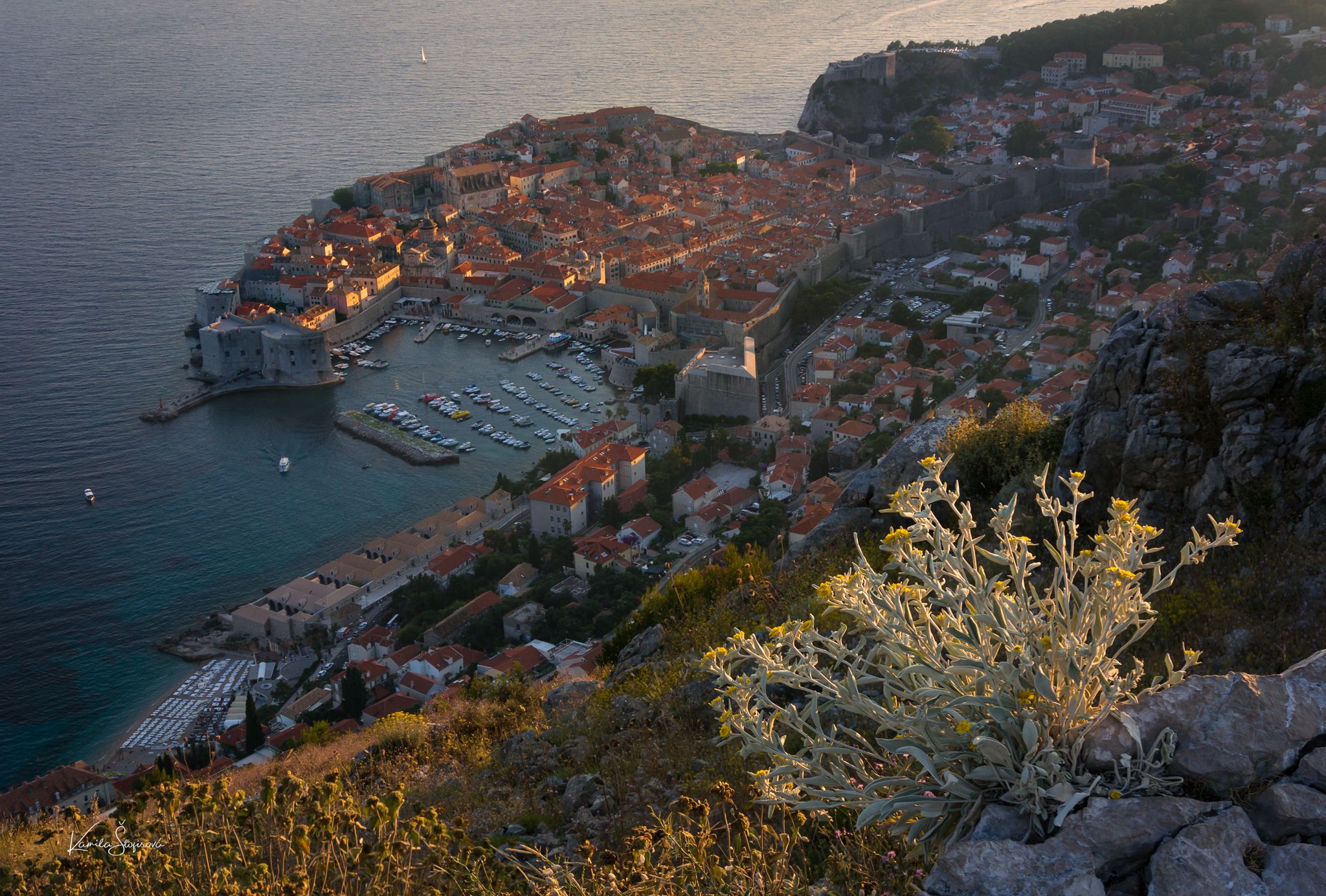 Dubrovnik view from Mount Srđ, Croatia