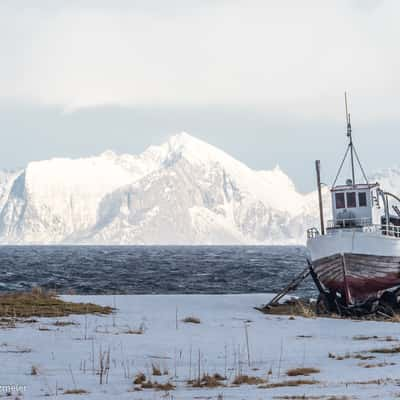 Boat in Fiskenes, Norway