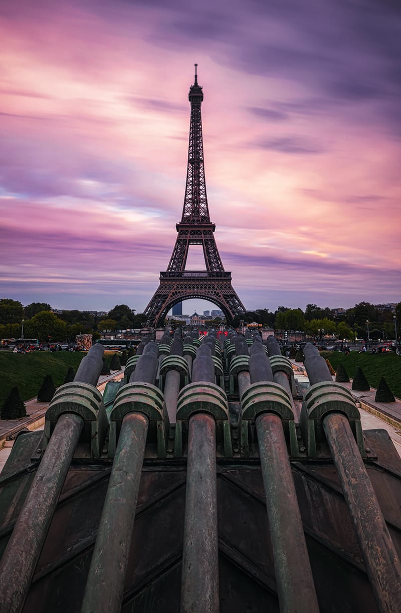 Fontaine du Trocadéro & Eiffel Tower, Paris France, France