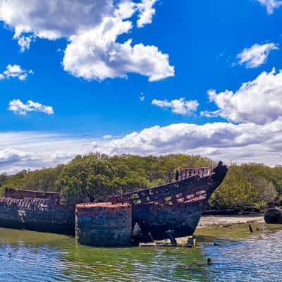 Garden Island ship graveyard, Port Adelaide, South Australia, Australia