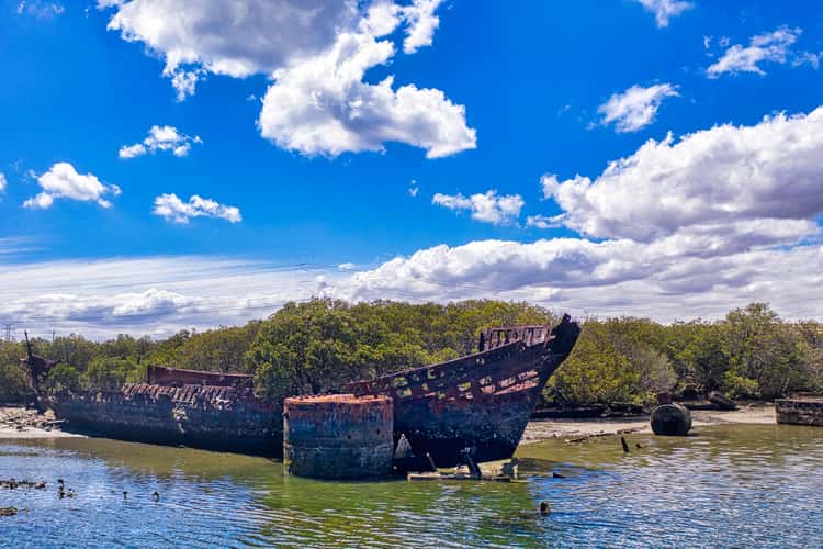 Garden Island ship graveyard, Port Adelaide, South Australia