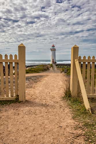 Gate to Port Fairy Lighthouse, Griffith Island, Victoria