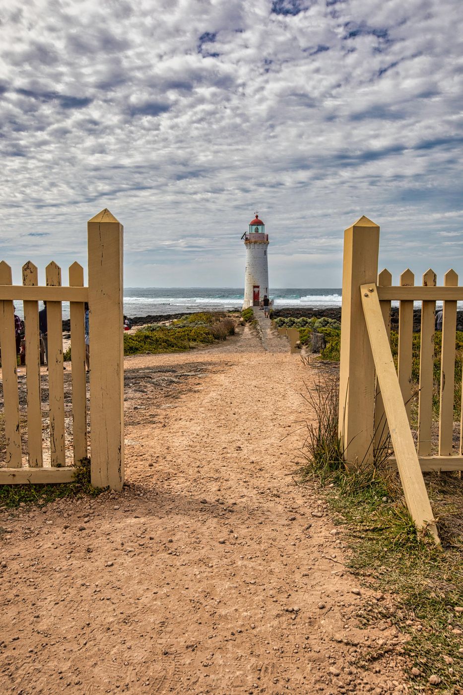 Gate to Port Fairy Lighthouse, Griffith Island, Victoria, Australia