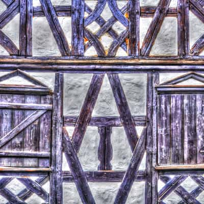 Half-timbered house in Hohenberg (Bavaria, Germany), Germany