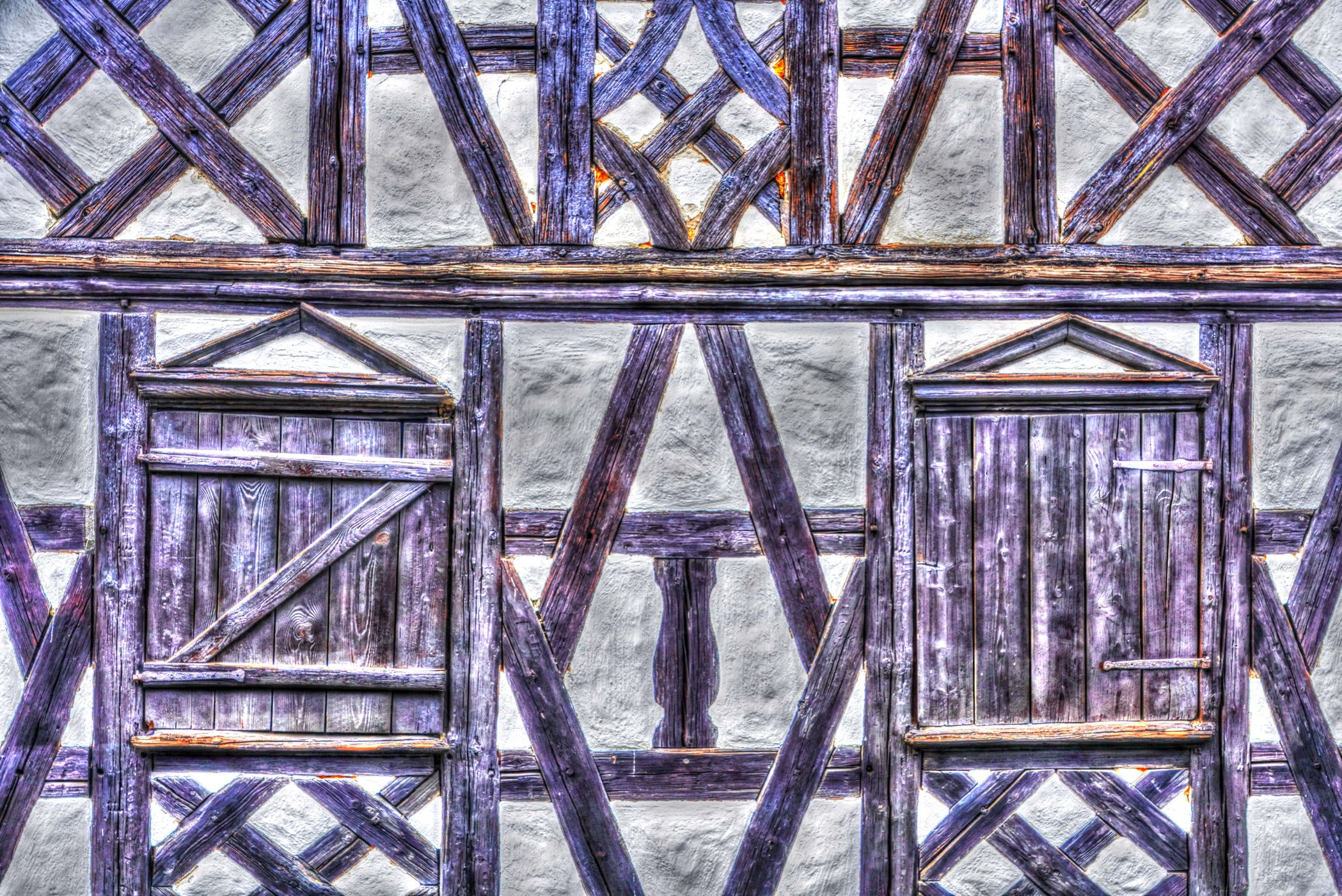 Half-timbered house in Hohenberg (Bavaria, Germany), Germany