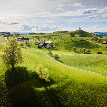 Menzigen drumlins (hills), Switzerland