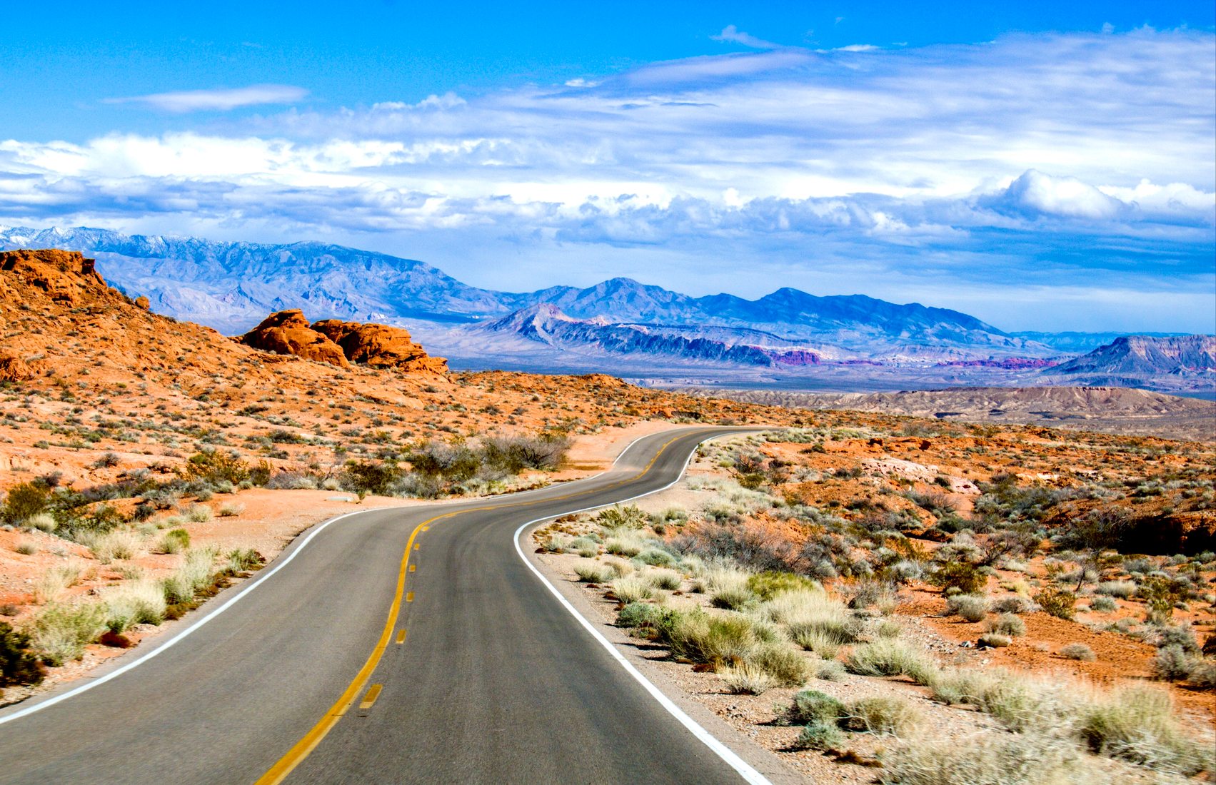 Leaving Valley of Fire, USA