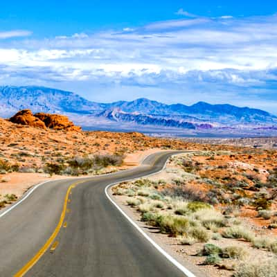 Leaving Valley of Fire, USA