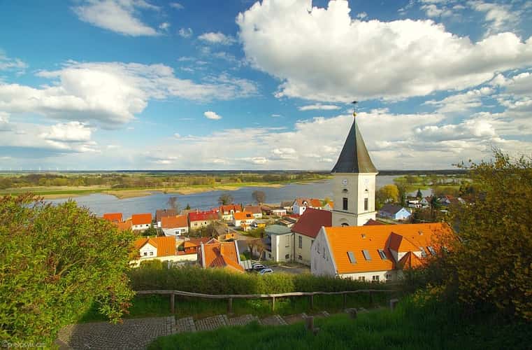 Lebus and Oder River as seen from 'Turmberg'