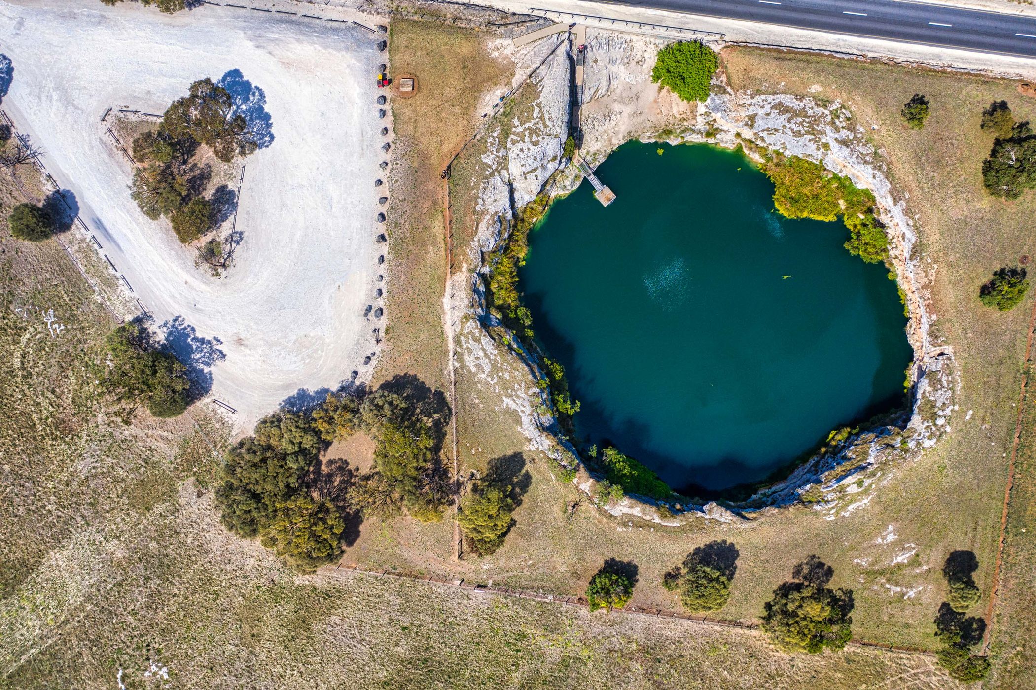 Little Blue Lake, Mount Schank, Mount Gambier, SA, Australia
