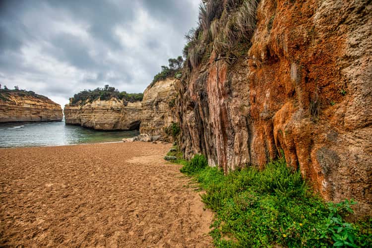 Loch Ard Gorge wall, Great Ocean Road, Pt Campbell, Vic