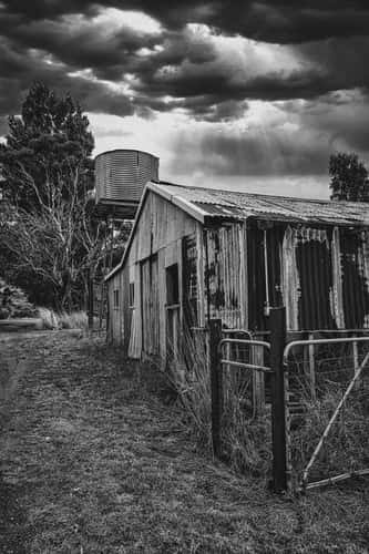 Old Barn & water tower Timboon, Victoria