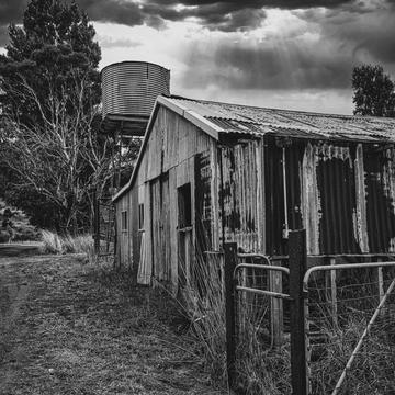 Old Barn & water tower Timboon, Victoria, Australia