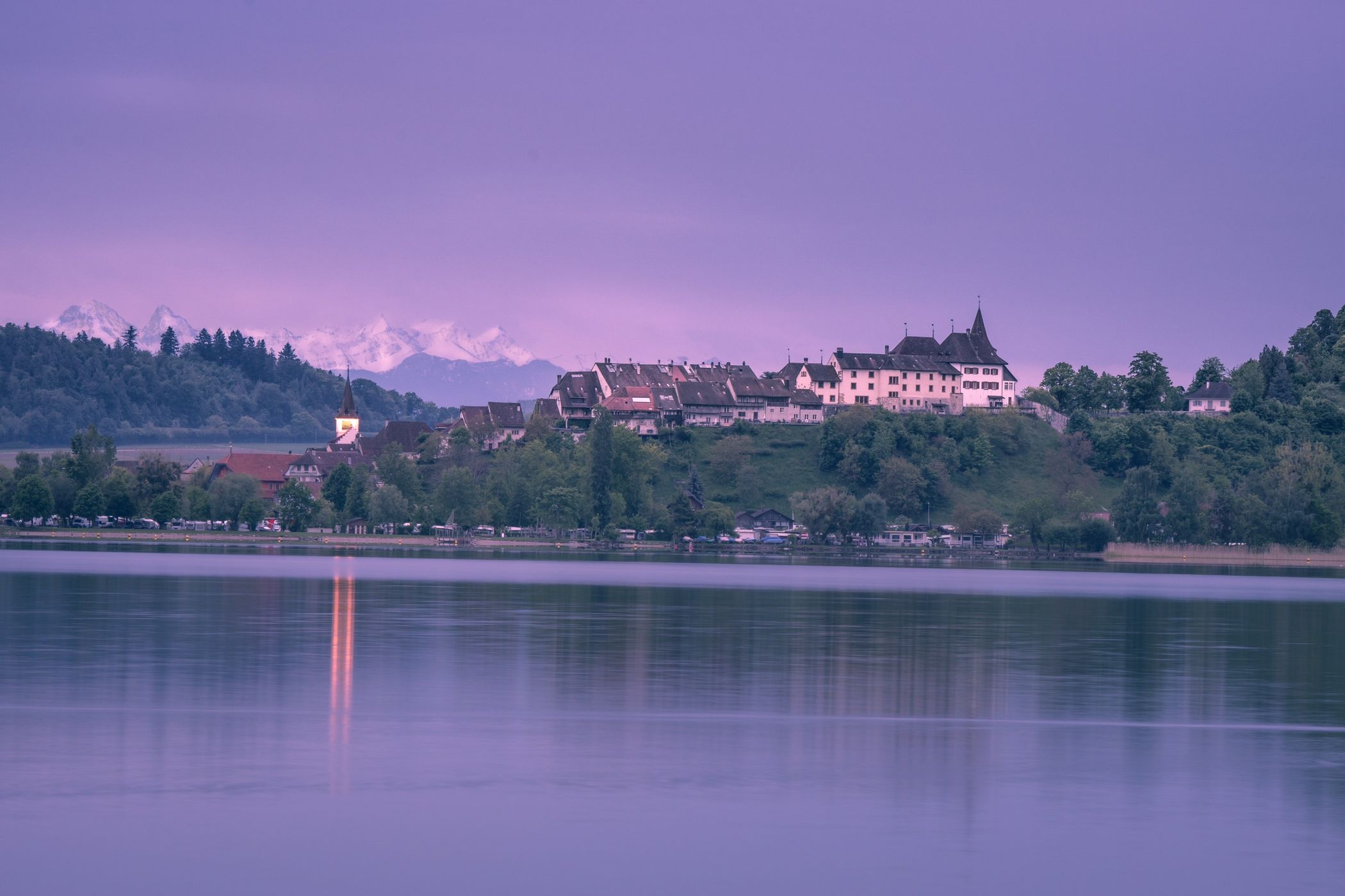Old harbour, La Neuveville, Switzerland