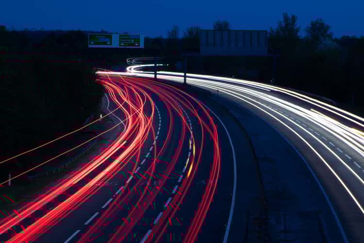 A11 Motorway at Night