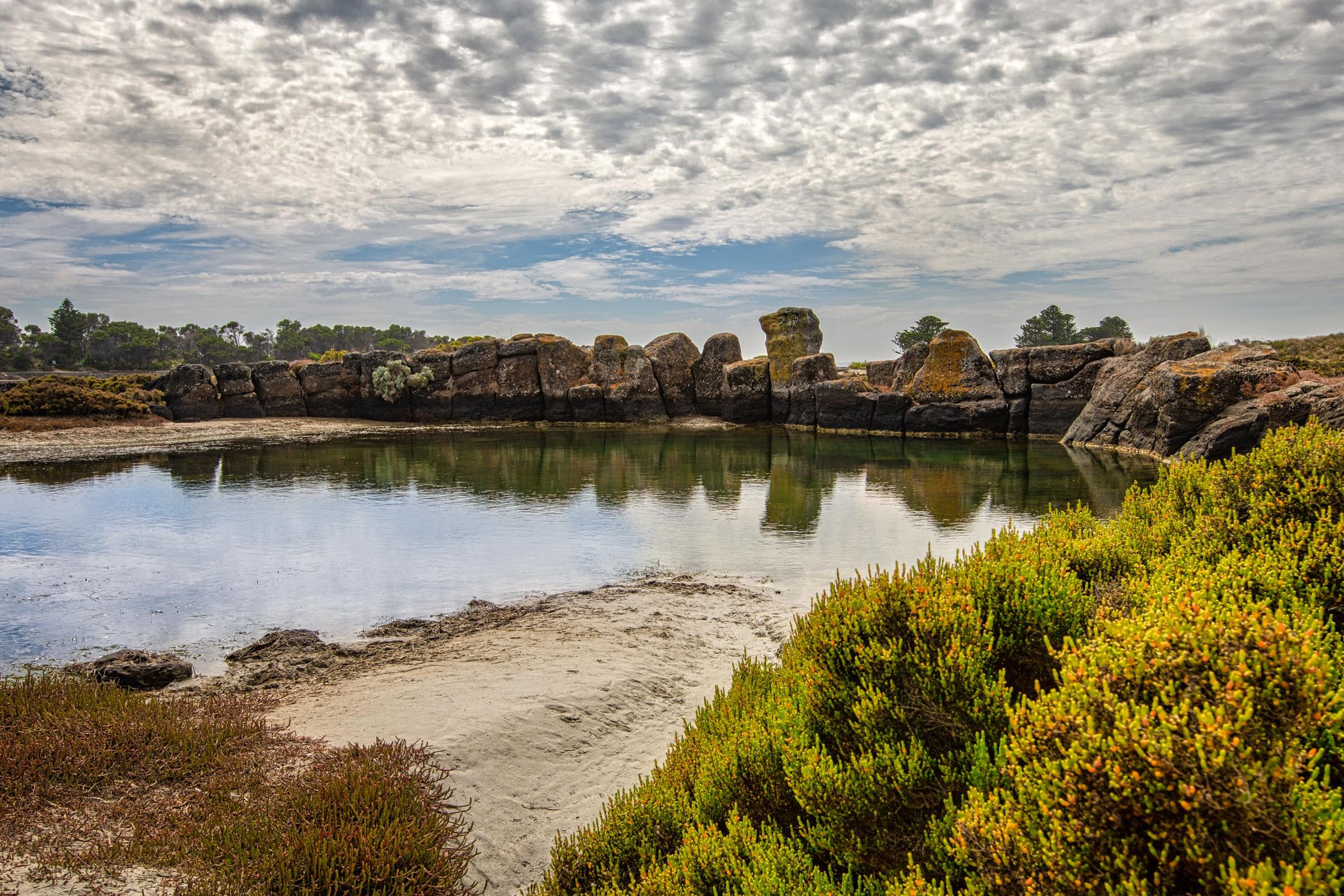 Pond Port Fairy Coastal Reserve, Port Fairy, Victoria, Australia