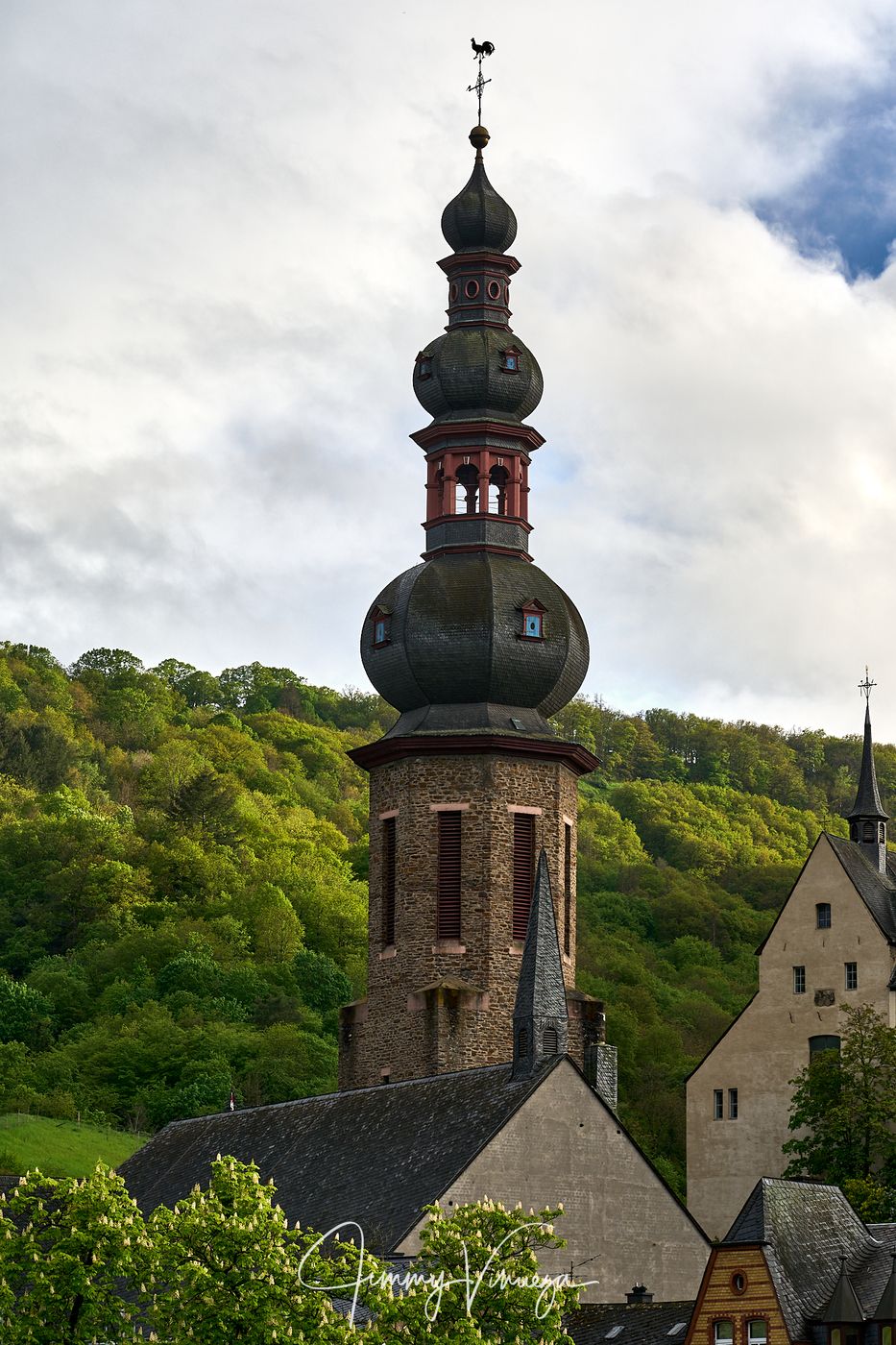 Reichsburg Cochem from Skagerak Bridge, Cochem, Germany