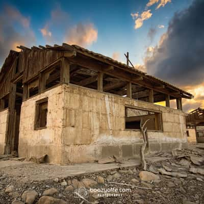 Ruins of workers village, dead sea, Israel